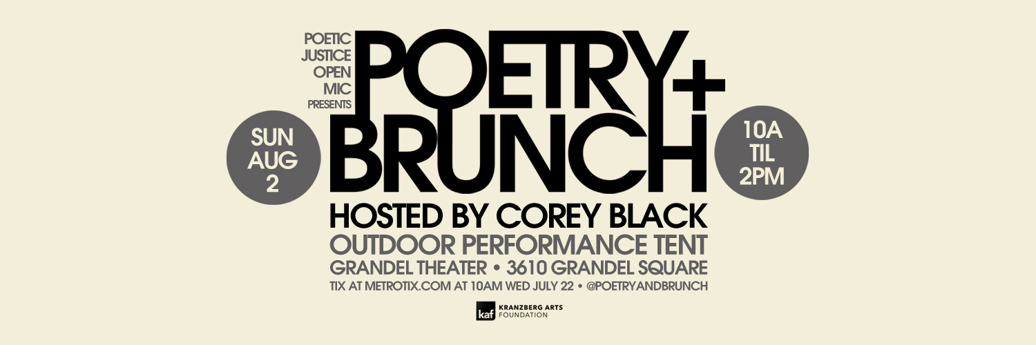 Poetic Justice Open Mic presents Poetry + Brunch Aug. 2, 2020