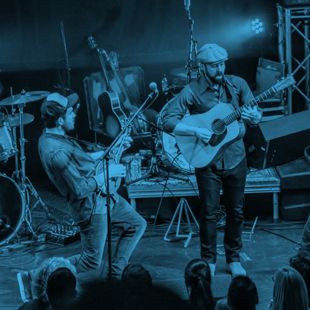 Gerard Erker & Neil Salsich will perform at Blue Sky Brunch on Oct. 11, 2020, outside The Grandel.